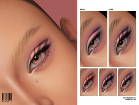 Sims 4 Cc Makeup Patreon Lashes, Sims 4 Female Eyelashes, Eyeliner Sims 4 Cc, The Sims 4 Cc Lashes, Eyeliner Sims 4, Sims 4 Cc Eyeliner, Cc Face, Hair Ts4, Lashes And Eyebrows