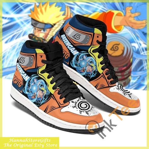 Japan Anime Custom SneakersCosplay Anime ShoesAir JD13 | Etsy Naruto Rasengan, High Top Jordans, Anime Sneakers, Costume Anime, Anime Shoes, Shoes Sport, High Sneakers, Naruto Anime, Air Jordan Shoes