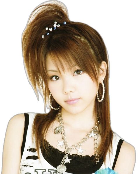 Reina Tanaka, Tanaka Reina, 2000s Hairstyles, Gyaru Hair, Y2k Hairstyles, 일본 패션, Side Ponytail, Gyaru Fashion, Hair Reference