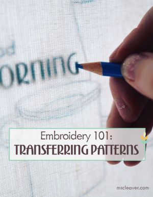 Embroidery 101: Transferring a Design to Fabric Embroidery 101, Crewel Embroidery Patterns, Beginner Embroidery, Crewel Embroidery Kits, Knitting Machine Patterns, Embroidery Transfers, Learn Embroidery, Fabric Embroidery, Sew Easy