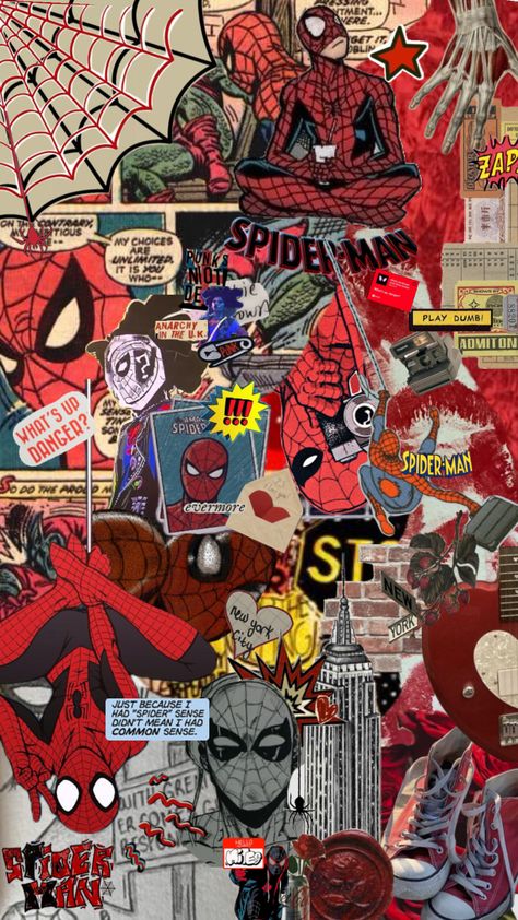 Spider men 🥰 #spiderman #acrossthespiderverse #milesmorales #hobiebrown #spiderpunk #spiderverse #red #spidermanaesthetic #asesthetic #wallpapercollage #collages #collage #vibes #converse #clutter #wallpaper Spider Man Comics, Marvel Phone Wallpaper, Spiderman Wallpaper, Whatsapp Wallpapers Hd, Image Spiderman, Spiderman Theme, Man Spider, Spiderman Art Sketch, Miles Morales Spiderman