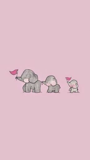 Fondo de pantalla para celular de familia de elefantes Cute Pink Wallpaper Iphone, Elephant Iphone Wallpaper, Cute Pink Wallpaper, Iphone Wallpaper Pink, Elephant Wallpaper, Wallpaper Disney, Wallpaper Tumblr, Best Iphone Wallpapers, Trendy Wallpaper