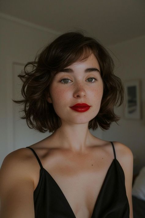 How to Choose the Ideal Red Lipstick for Your Skin Tone (It's Easier Than You Think!) Short Hair Red Lips, Red Lip Blue Eyes, Subtle Red Lip, Two Tone Hair Color Ideas, Two Tone Hair Color, Two Tone Hair, Short Red Hair, Hair Color Unique, Unique Hair