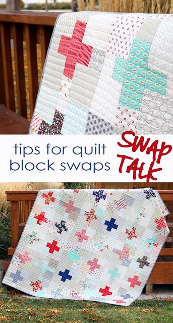 Plus Quilt Block, Quilt Block Exchange Ideas, Quilt Block Swap Ideas, Quilting Hacks, Cross Quilts, Square Quilts, Needlework Ideas, Low Volume Quilt, Quilt Tips