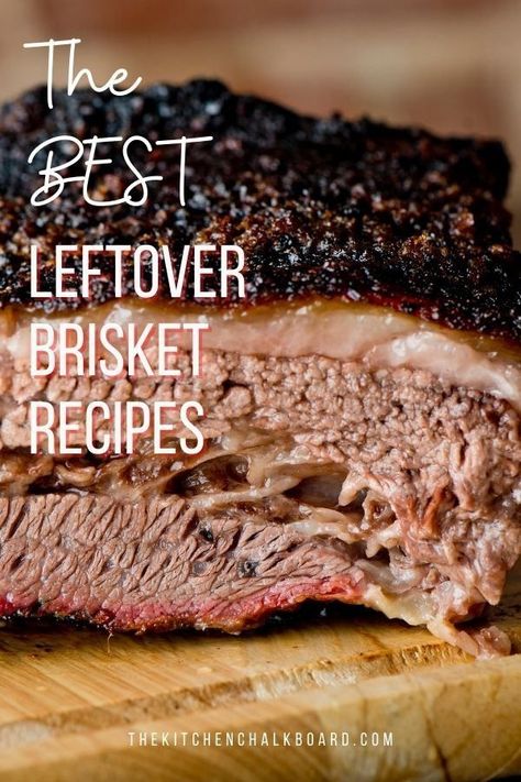 Leftover Brisket Recipes, Brisket Recipes Smoked, Brisket Tacos, Brisket Recipe, Beef Brisket Recipes, Leftover Beef, Pulled Pork Leftovers, Kitchen Chalkboard, Brisket Chili