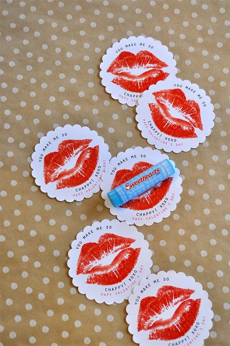 Lip Gloss Gift Tag, Chapstick Valentines For Kids, Cute Chapstick, Chapstick Valentine, Avon Lip, Happy Birthday Tag, Baby Birthday Photoshoot, Lip Balm Labels, Diy Valentines Cards