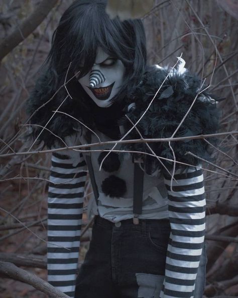 Laughing Jack Cosplay, Laughing Jack Fanart, Jack The Killer, Clowncore Outfit, Jack Creepypasta, Es Pennywise, Creepypasta Cosplay, Creepy Pasta Family, Cheap Thrills