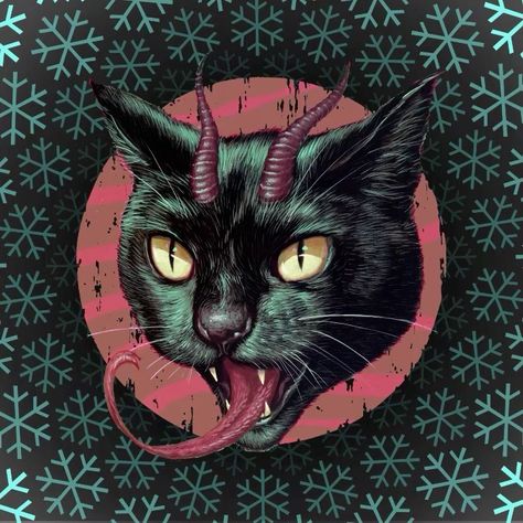 Casey Weldon sur Instagram : Tonight at @jupiterseattle! It’s their annual Kris Kringle Christmas Mingle with DJ’s and bands and sweaters and me painting my normal… Trippy Cat Art, Trippy Cat, Funny Photoshop, Arte Punk, Cat Drawings, Pin Search, Cat Ideas, Kris Kringle, Art Cat