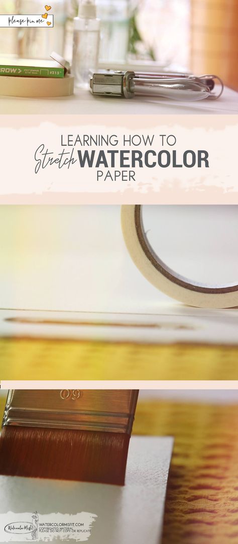 Stretching Your Watercolor Paper - Why It Matters - Gothic Drawings, Lost Treasure, Watercolor Tips, Watercolor On Wood, Watercolour Tutorials, Watercolor Inspiration, Bath Design, Art Tips, I Said