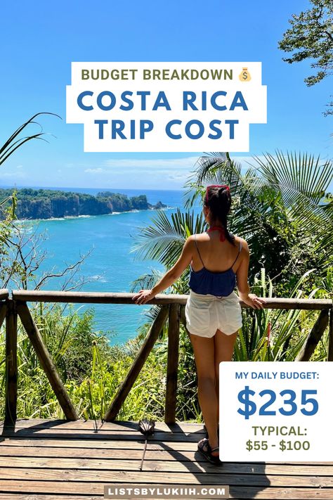 How much does a trip to Costa Rica cost? Costa Rica is considered the most expensive destination in Central America, but it's an affordable destination worldwide. I share my actual travel expenses, typical trip budget, and budgeting tips after spending 2 weeks there. Costa Rica Budget, Costa Rica Road Trip, Costa Rica Backpacking, Visiting Costa Rica, Ef Tours, Cost Rica, Costa Rica Trip, Manuel Antonio National Park, Trip To Costa Rica