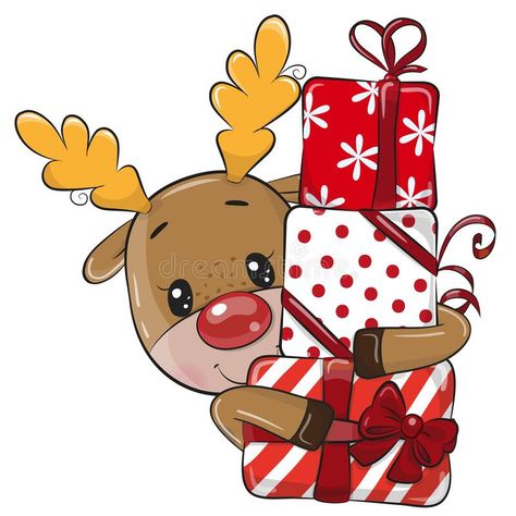 Christmas Drawing Ideas, Cartoon Deer, Gift Vector, Idee Cricut, Cartoon Santa, Christmas Rock, Christmas Drawing, Christmas Cartoons, Art Drawings For Kids