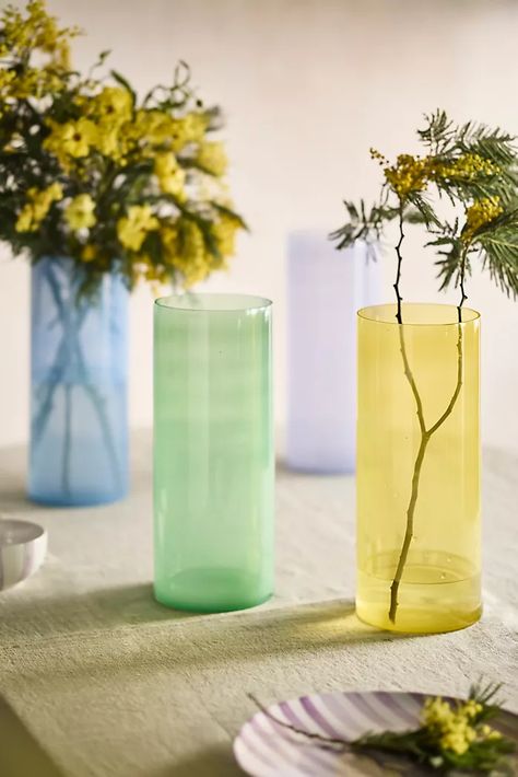 New Arrivals | Terrain Faux Arrangements, Column Vase, Vase Colorful, Garden Line, Glass Votives, Organic Ceramics, Ceramic Incense Holder, Adobe House, Recycled Glass Bottles