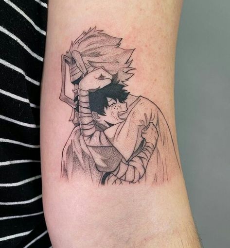 My Hero Academia Deku Tattoo, Deku Tattoo Design, My Hero Tattoo Ideas, Mha Tattoos Simple, Deku Tattoo Ideas, My Hero Tattoo, My Hero Academia Tattoo Ideas, Mha Tattoos, My Hero Academia Tattoo