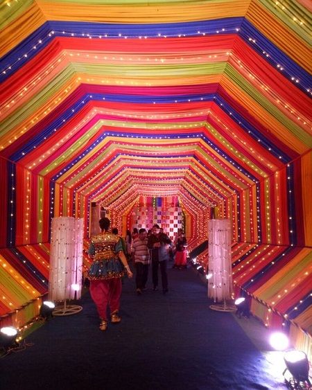 Attractive Garba Decoration Dandiya Night Background, Dandia Night Decoration, Garba Pandal Decoration, Dandiya Night Decoration For Navratri, Garba Event Decoration, Gujrati Wedding Decoration, Navratri Pandal Decoration, Garba Night Poster, Dandiya Background