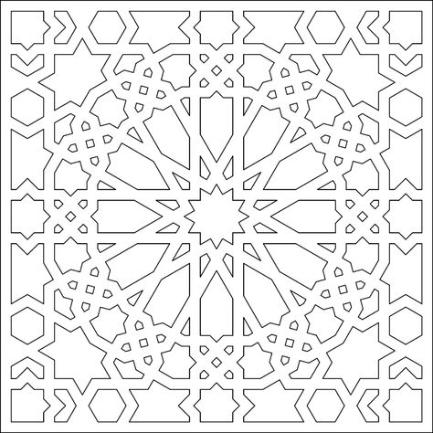 Arabesque Pattern Geometry, Islamic Art Design, Islamic Geometric Design, Islamic Geometric Art, Islamic Patterns Geometric, Islamic Geometric Pattern, Islamic Design Pattern, Motif Arabesque, Islamic Motifs