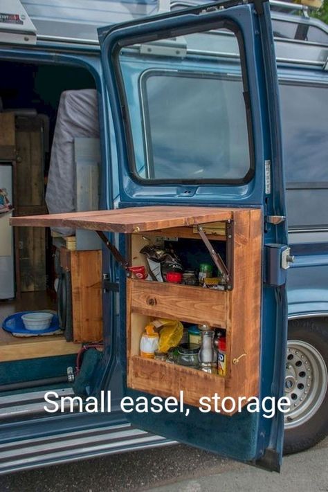 Camper Storage Hacks, Kangoo Camper, Camper Van Life, Van Storage, Kombi Home, Van Conversion Interior, Camper Storage, Campervan Life, Build A Camper Van