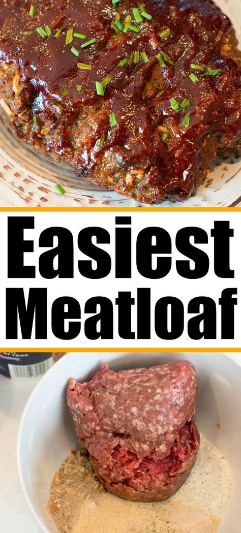 Quick Meatloaf, Best Meatloaf Ever, Quick Meatloaf Recipes, Basic Meatloaf Recipe, Basic Meatloaf, Easy Meatloaf Recipe, Onion Soup Mix Recipe, Love Change, Classic Meatloaf Recipe