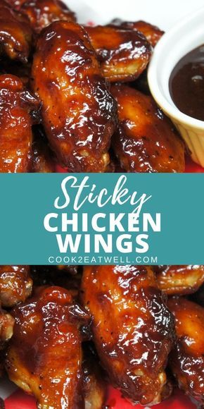 Candied Chicken Wings, Sweet Chicken Wing Recipes, Chicken Wings Appetizers For Party, Large Chicken Wing Recipes, Sticky Chicken Wing Recipes, Sticky Teriyaki Chicken Wings, Yum Yummy Recipes Chicken Wings, Sticky Chinese Chicken Wings, Sweet Chili Chicken Wings Baked