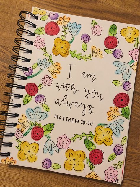 Bible Verse Doodles Art, Easy Bible Art Journaling, Bible Title Page Art, Drawing In Bible Art Journaling, Painted Quotes, Journal Painting, Bible Verse Vinyl, Christian Drawings, Illustrated Faith Bible Journaling