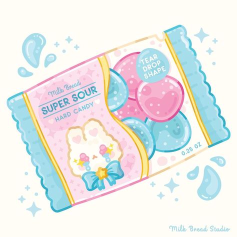 Milk Bread Studio on Instagram: “Sylvie Bunny’s super sour hard candies~ 🍬 Does anyone else like sour candy or do you prefer sweet? I can only eat so many sour things…” Kawaii Candy Drawing, Cute Paper Squishy Ideas Food, You Do You, Cute Candy Drawing, Candy Art Drawing, Photo Kawaii, Kawaii Squishy, Only You, Candy Drawing