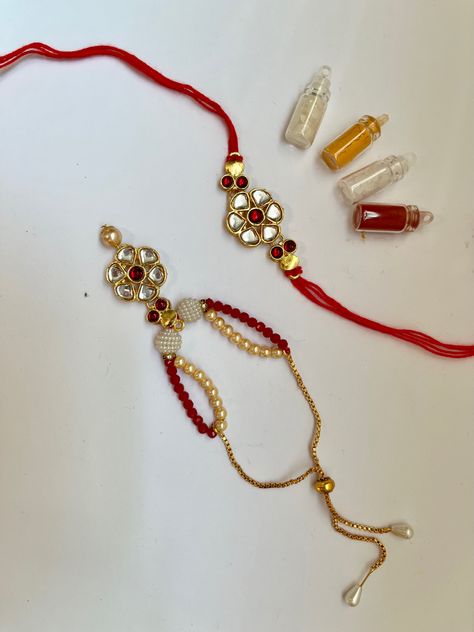 Buy Rakhi Combo set of 2 Rakhi For Brother, Sister in Law Online. Order & Send Rakhi Gifts with a set of two Rakhi via Aaroh Jewellery . Amazing gift set of rakhis. #RakhiComboset #Amazinggiftsetofrakhis #RakhiForBrother #setof2Rakhi #Rakhiforbhaibhabhi #rakhiforcouple #couplerakhi Rakhi For Brother, Raksha Bandhan, Gift Set, Best Gifts, Gifts