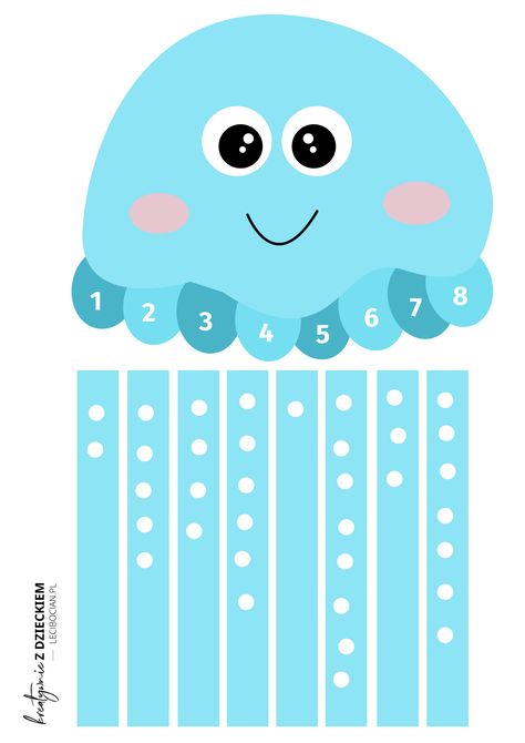 https://lecibocian.pl/download/14633/ Octopus Math Preschool, Fish Counting Activities For Preschool, Math Preschool Activities Printables, Activity Numbers For Kids, Maths Activities For Preschool, Numbers Activities For Kids, Math Activity Preschool, Number Activities For Preschool, Numbers Activities Preschool