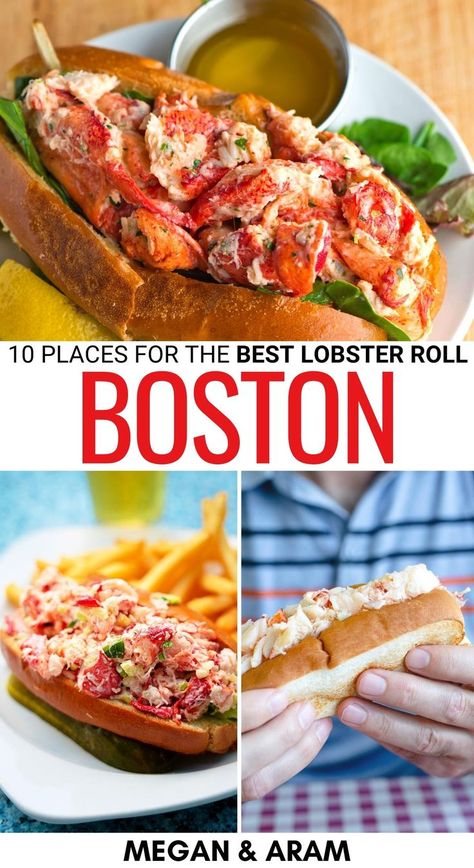 Boston In The Fall, Boston Bucket List, Boston Living, Lobster Roll Recipes, Boston Travel Guide, Boston Vacation, Best Lobster Roll, Boston Food, Massachusetts Boston