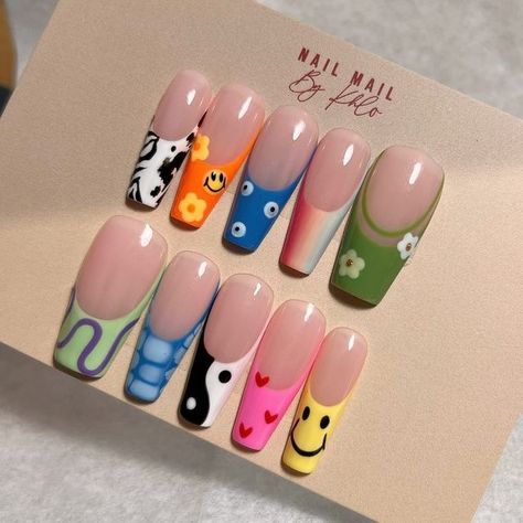 Pick And Mix Nails, Pick And Mix, Mix N Match, Design Inspo, Nail Ideas, Press On Nails, Nail Inspo, Nail Colors, Nail Polish