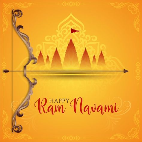 Vector happy ram navami cultural hindu f... | Premium Vector #Freepik #vector #happy-ram-navami #ram-navami #mandir #shri-ram Happy Ram Navami Wishes, Ram Navami Wishes, Divine Union, Rudra Shiva, Festival Post, Happy Ram Navami, Ram Navami, Festival Wishes, Hindu Festival