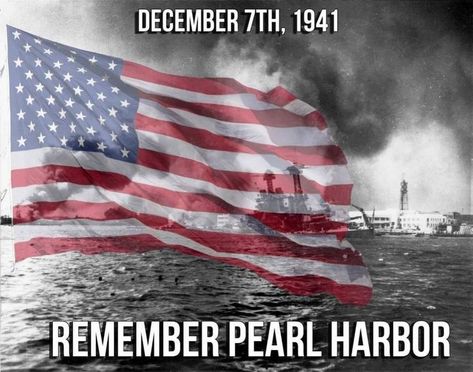 Remember the tragedy of Pearl Harbor (December 7, 1941) which brought the United States into World War II. #PearlHarbor #1941 #WWII Harbor Quotes, Pearl Harbor Quotes, Remembrance Day Quotes, Pearl Harbor Remembrance Day, Pearl Harbor 1941, Quotes December, December Background, Remembrance Quotes, Remember Pearl Harbor