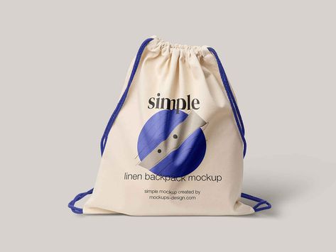 Linen Backpack Mockup (PSD) Backpack Mockup, Linen Backpack, Best Tote Bags, Bag Mockup, Logo Mockup, Free Photoshop, Mockup Free Download, Bottle Mockup, Packaging Mockup