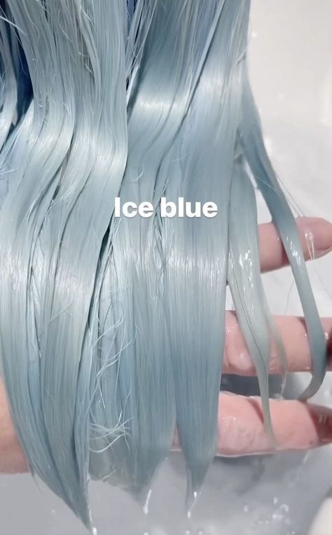 Ice Blue Hair, Κούρεμα Bob, Dyed Hair Inspiration, Fishtail Braid, Pretty Hair Color, Dye My Hair, Hair Dye Colors, Hair Inspiration Color, Hair Inspo Color