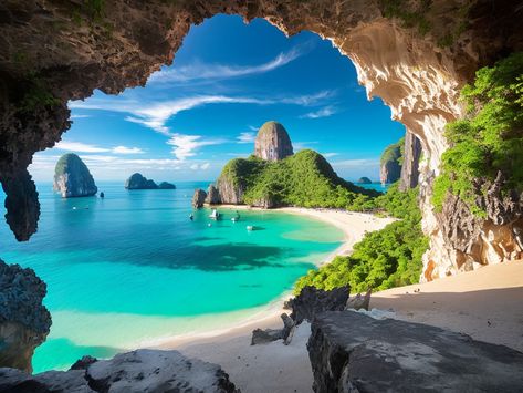 Discover Thailand's Beauty: Koh Phi Phi Leh Lagoon Phiphi Thailand, Phi Phi Island Photography, Phi Phi Island Thailand Aesthetic, Koh Phi Phi Thailand, Thailand Big Buddha, Leh, Awe Inspiring, Thailand, Beauty