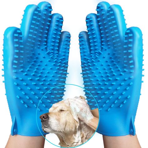 Silicone Pet Grooming Glove Brush for Dog Shedding Bathing, 2020 Upgraded Cat Hair Remover, Dog Shampoo Bath Brush , Desheddi Dog Skin Care, Puppy Room, Cute Dog Toys, Cat Hair Removal, Puppy Accessories, Dog List, Dog Essentials, Pet Shampoo, Dog Shedding