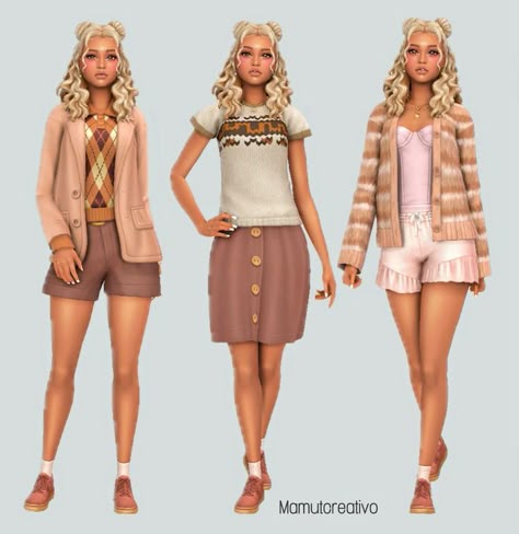 No Cc Outfit Sims 4, Sims 4 No Cc Lookbooks Clothing, Cute Sims 4 Outfits No Cc, Sims No Cc Outfits, Sims4 Outfits No Cc, Sims 4 Outfit Ideas No Cc, Sims 4 Outfits No Cc, Sims 4 Base Game Outfits Ideas, Sims 4 Mac