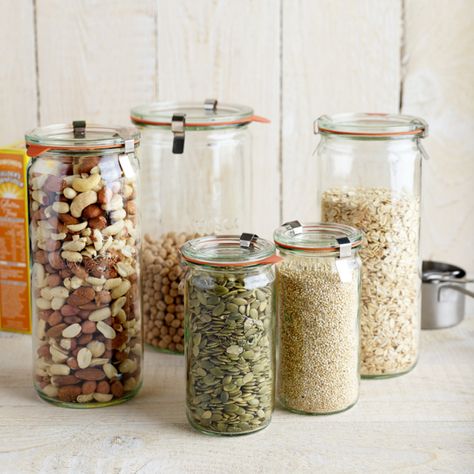 Suitable for food storage and serving, preserving, crafting and gifting. (clamps & rings sold separately). Juice Jar, Weck Jars, Wedding Entrance Decor, Fridge Storage, Kitchen Organisation, Canning Jar, Jelly Jars, Glass Food Storage, Pickling Recipes