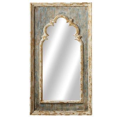 Astoria Grand Distressed Arch Wall Mirror Couch Room, Arch Wall Mirror, Farmhouse Wall Mirrors, French Country Furniture, Arch Wall, Trumeau Mirror, Green Couch, Baroque Architecture, Rustic Cottage