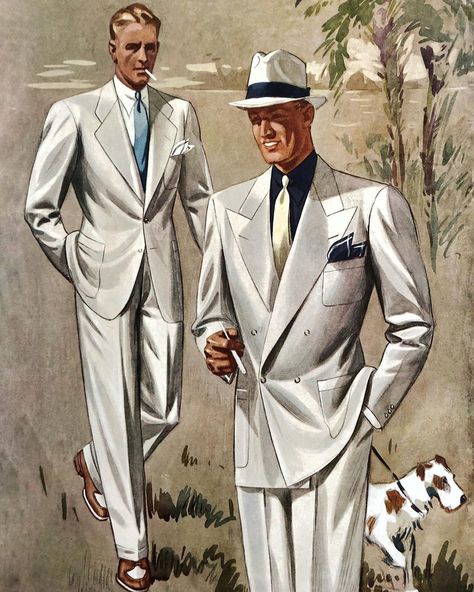 The Traveling Gentleman on Instagram: “Classic style inspiration from my collection @travelinggentleman of vintage menswear illustrations and one of my most recent finds. I think…” Classic Style Inspiration, Menswear Illustration, Mens Suit Style, Vintage Gentleman, Gentleman Aesthetic, Vintage Menswear, Vintage Illustration Art, Mens Fashion Illustration, Fashion Illustration Vintage