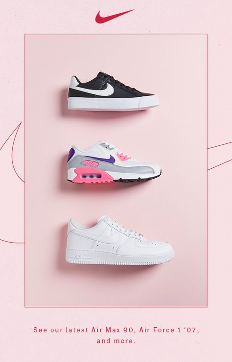 nike1 Nike Shoes Banner, Shoes Creative Ads Design, Sneaker Email Design, Nike Shoes Poster Design, Nike Shoes Advertisement Poster, Edm Ideas, Shoe Advertising, Shoe Poster, Shoes Ads