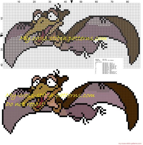 Land Before Time Cross Stitch, The Land Before Time, Free Cross Stitch Patterns, Dragon Cross Stitch, Patterns Simple, Land Before Time, Stitch Cartoon, Disney Cross Stitch, Cross Stitch Animals