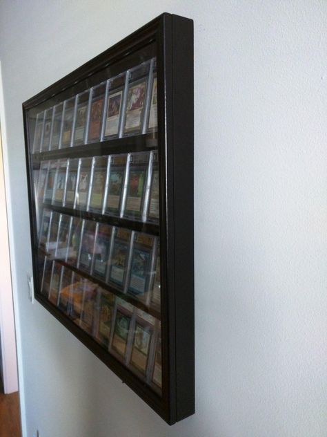 Baseball Cards Ideas Projects, Graded Card Display, Hockey Card Display Ideas, Baseball Card Display Ideas, Sports Card Display, Baseball Cards Storage, Sports Cards Display, Baseball Card Displays, Cards Display