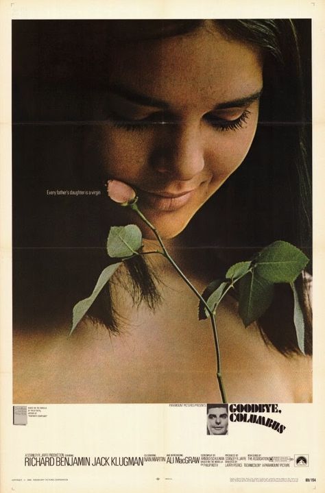 Columbus Movie, Goodbye Columbus, Ali Macgraw, Cult Movie, 120 Film, Movie Room, Party Girl, Movie Posters Vintage, Original Movie