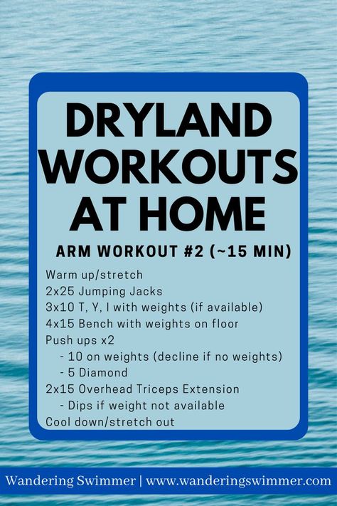 Arm Workout For Swimmers, Swimmer Workouts, Dryland Workouts For Swimmers, Lap Swimming Workout, Workout For Swimmers, Swimmers Workout, Swimmers Workout Dryland, Dry Land Swim Workouts, 10 Week Workout Plan