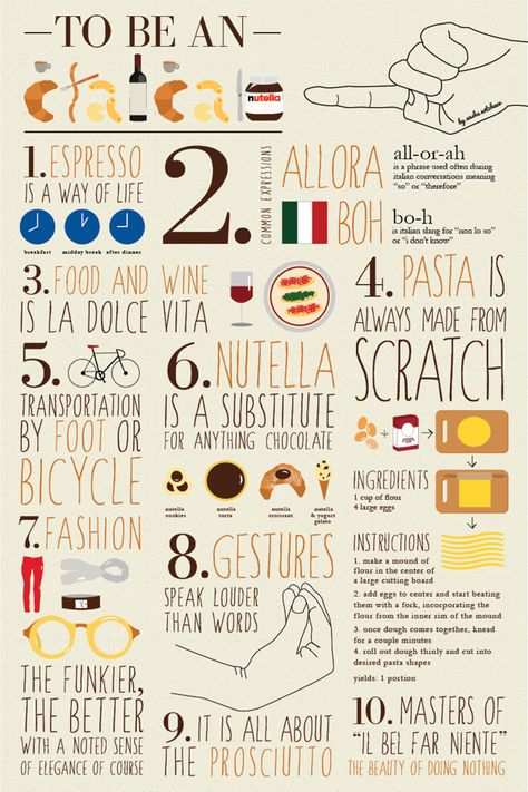 To Be An Italian on Behance Language Italian, Italian Lessons, Italian Language Learning, Italian Phrases, Italian Life, Italian Lifestyle, Living In Italy, Italian Heritage, Italian Quotes