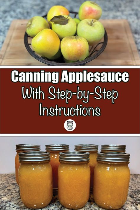 Learn how to can applesauce with our detailed step-by-step instructions! This guide makes it easy to preserve the delicious flavors of fresh apples, ensuring you have tasty applesauce available all year round. Perfect for beginners and experienced canners alike, this tutorial covers everything you need to know. Click to discover the secrets to perfect home-canned applesauce! #CanningApplesauce #PreservingFood #DIYRecipes #HomeCanning #ApplesauceRecipe How To Can Homemade Applesauce, Applesauce To Can, Home Canned Applesauce, How To Can Apple Sauce, How To Can Applesauce Without A Canner, Canning Applesauce In Pressure Canner, Canning Applesauce No Sugar, Crockpot Applesauce For Canning, How To Make Applesauce Homemade