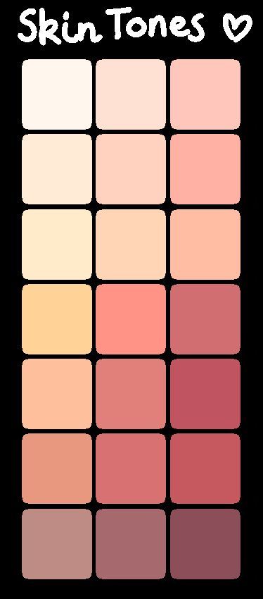 Art tutorials & tips - Request - Skin tones - Album on Imgur: Ako Kresliť, Skin Palette, Futurisme Retro, الفن الرقمي, Color Palette Challenge, Palette Art, Skin Color Palette, Digital Painting Tutorials, Color Palette Design