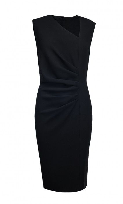 HUGO BOSS Dimaye black wool crepe ruche front dress at Ede & Ravenscroft, Madeleine Hamilton Luxury Tailored Sheath Dress, Tailored Black V-neck Dress, Reiss Tuxedo Dress, Classic Tailored V-neck Blazer Dress, Luxury Fitted V-neck Asymmetrical Dress, Black Work Dresses, Dress Purchase, Black Wool, Black Tie