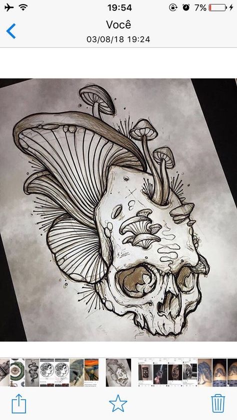 Mushrooms Drawing, Mushroom Skull, Skull Coloring, Mushrooms Growing, Skull Coloring Pages, Mushroom Tattoos, Mushroom Drawing, Spooky Style, Skulls Drawing