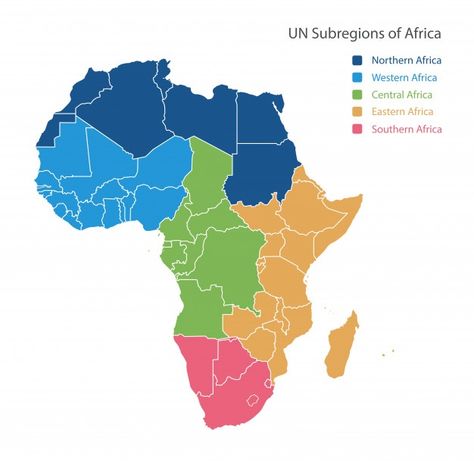 Mapa das regiões da unsd da áfrica. Veto... | Premium Vector #Freepik #vector #fundo #viagem #linha #mapa Print Map, Africa Map, Vector Map, Southern Africa, Map Vector, African Clothing, High Quality Art Prints, Find Art, Premium Vector