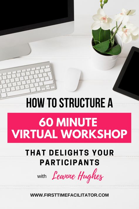 I share my approach, mindset, key considerations and structure, on how to deliver a 60 min virtual training session, or workshops - that boosts interaction and engagement. This episode inspires you to share with me your approach to 30-60minute workshop delivery. What great things do you bring in, to create interaction?  #facilitation #facilitator #onlineworkshop #facilitationtips #onlinetraining Facilitation Techniques, Virtual Training, Digital Frame, Work Ideas, Home Based Business, Online Training, First Time, Improve Yourself, Train